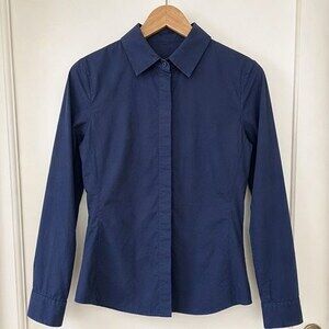 Teal Button Blouse